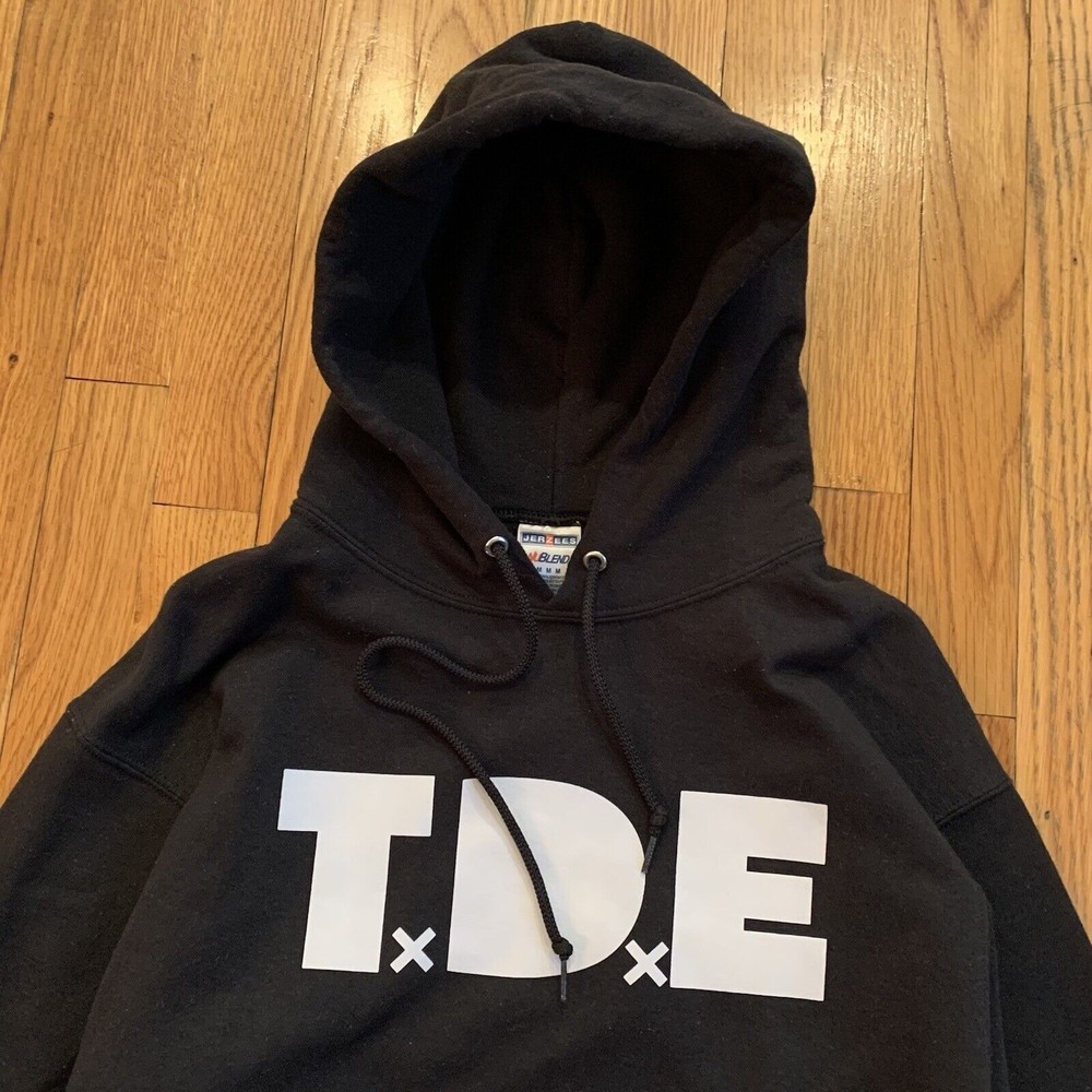 Top Dawg Entertainment TDE Pullover Hoodie Sweatshirt Black Kendrick Lamar M